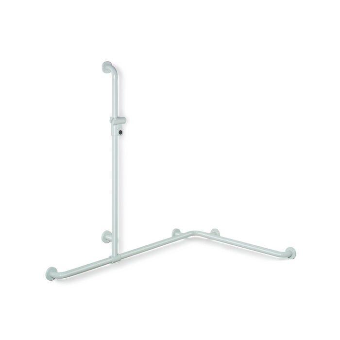 Hewi 801 active+ Duschhandlauf 801.35D3S98 Sonderlänge, signalweiß, mit Brausehalterstange
