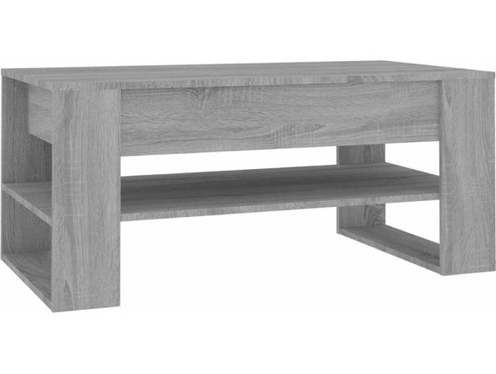 vidaXL Table basse Gris Sonoma 102x55x45 cm Bois composite