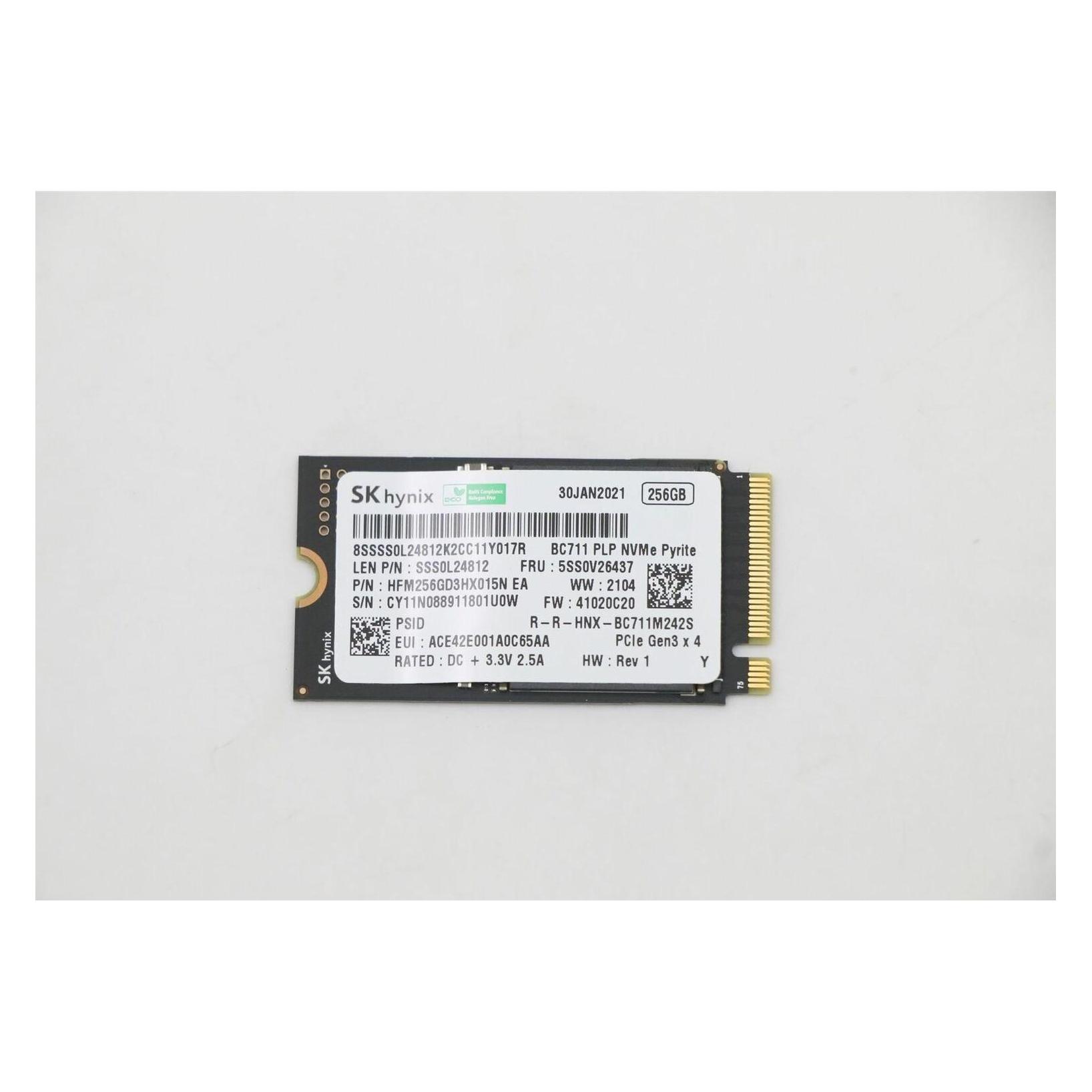Lenovo 256G,M.2,2242,PCIe3x4,UM,STD (5SS0W79484)