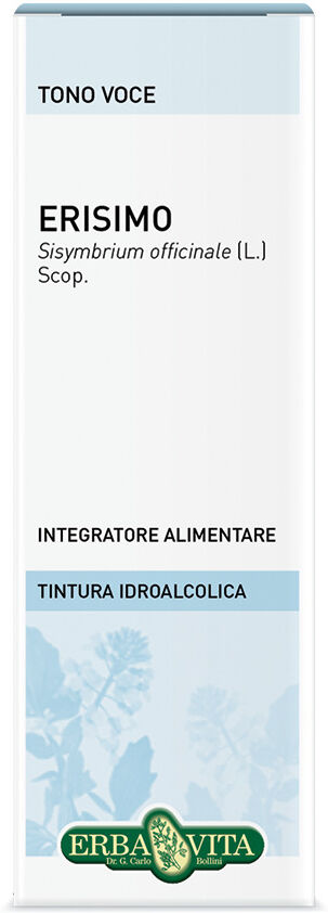 Erba Vita Erisimo Sommità Soluzione Idroalcolica 50ml - Tintura Naturale per la Voce