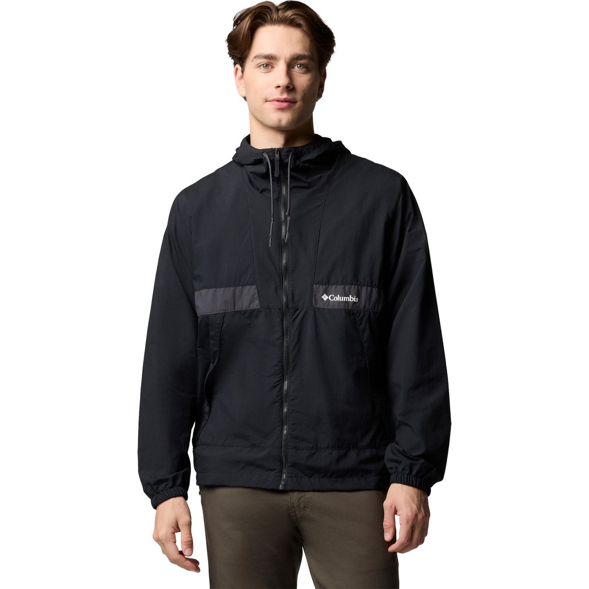 Columbia Spire Valley Hooded Windbreaker black, shark (010) M 211705-2117051-010-M