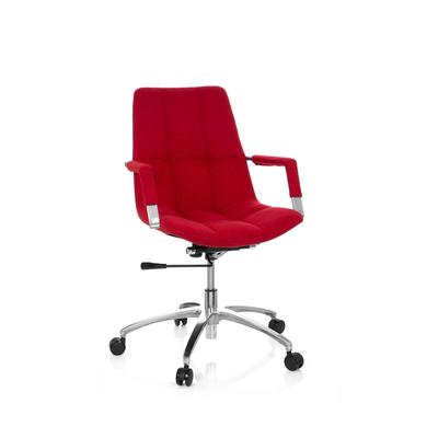 Bürostuhl / Drehstuhl SARANTO Stoff rot hjh OFFICE