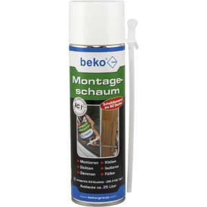 Beko Bauschaum 280 500, B2, 1K, Montageschaum, mit Adapter, schall- und wärmedämmend, 500 ml