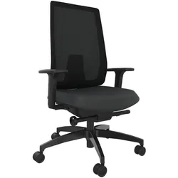 Dauphin Drehstuhl Indeed mesh Stoff Schwarz