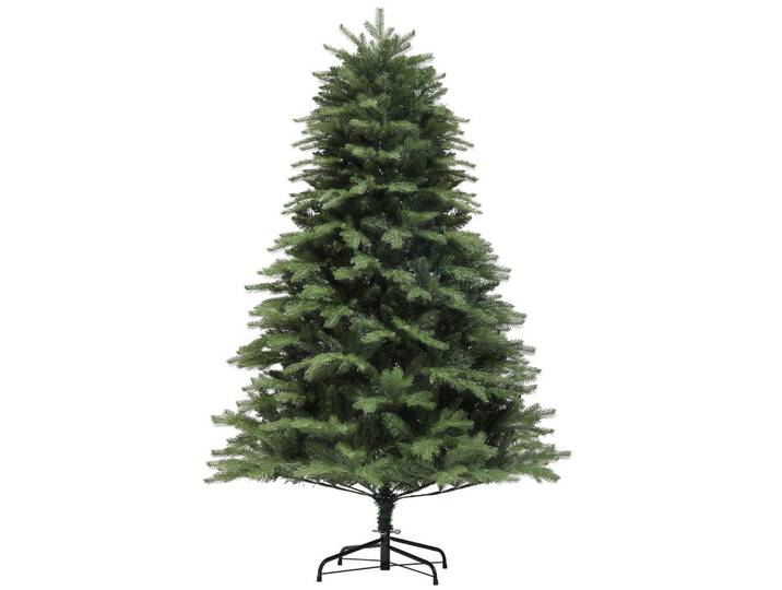 Homcom Weihnachtsbaum 180 cm, Alpentanne, naturgetreu, Grün, Kunststoff, 180 cm, Dekoration, Weihnachtsdekoration, Christbäume & Zubehör