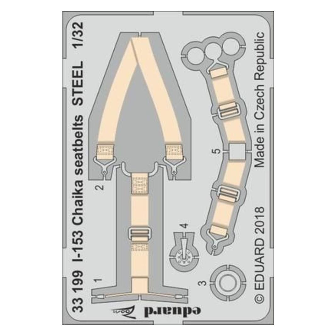 Eduard I-153 Chaika seatbelts STEEL for ICM (33199)