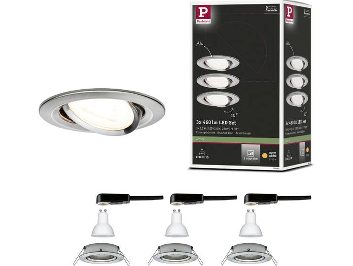 Paulmann LED encastré Nova set de base orientable