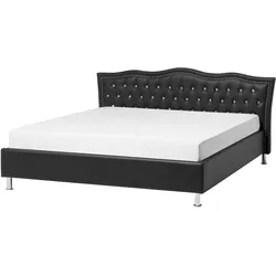 BETT 140/200cm Schwarz Metz