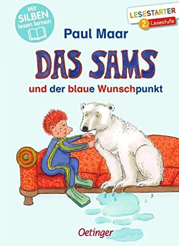 Paul Maar - Das Sams und der blaue Wunschpunkt: Mit Silben lesen lernen. Lesestarter 2. Lesestufe - Preis vom 04.10.2026 03:51:26 h