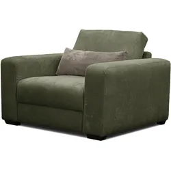 SESSEL OLI in Cordstoff olivgrün