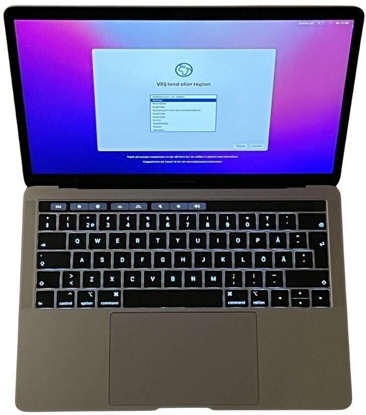 Apple MacBook Pro 13-tum 2019 Touchbar i7 16GB 512GB Rymdgrå  Som ny
