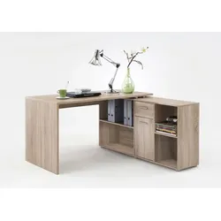 FMD Schreibtisch Lagos Holzoptik Braun Eiche