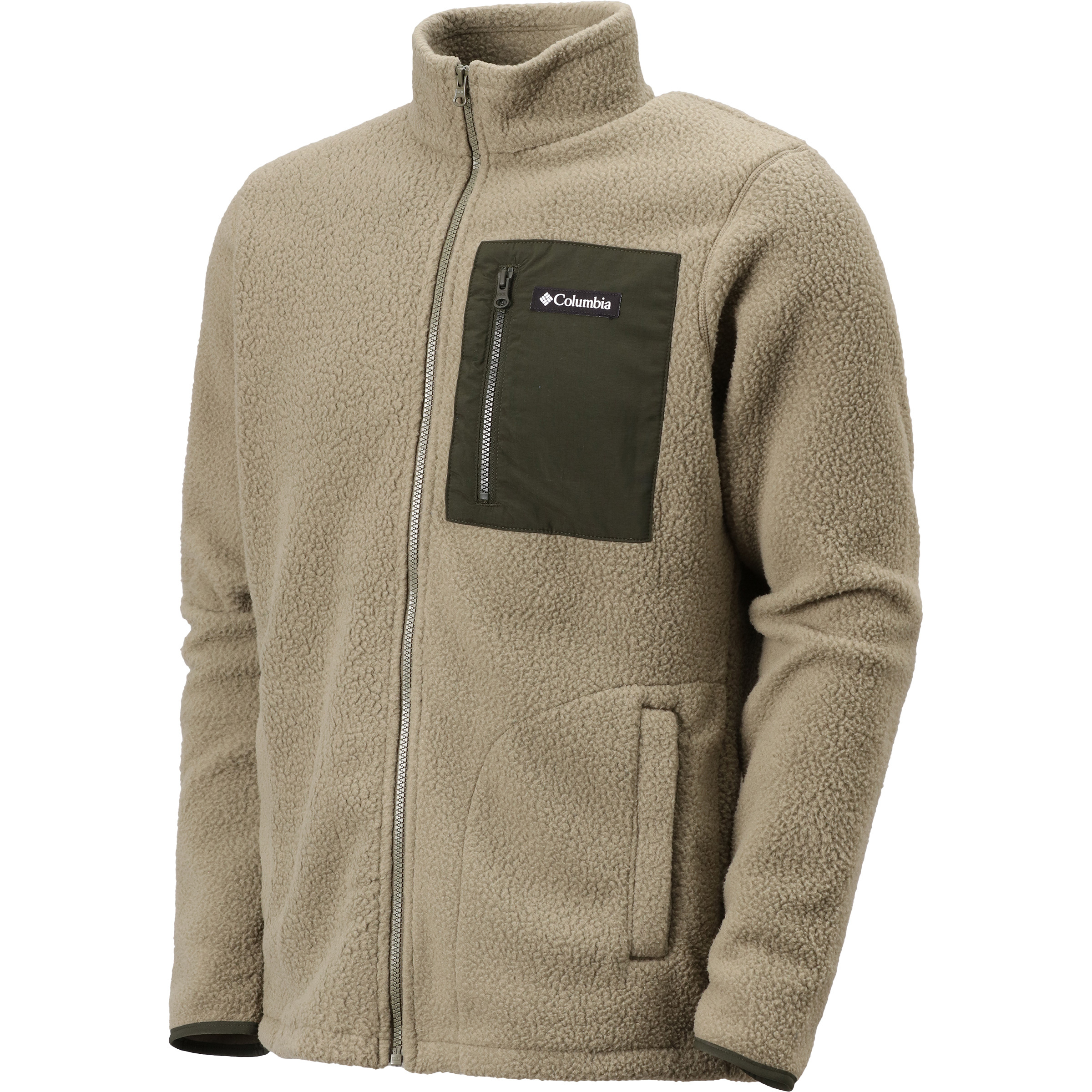 Columbia Jasper Ridge Pebbled Herren Fleecejacke oliv Größe L Lifestyle Widerstandsfähig