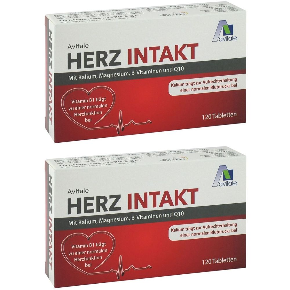 Herz Intakt mit Kalium+Magnesium+B-Vitamine Tabl. 2x 2x180 St Tabletten