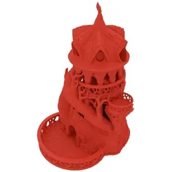 Feldherr 3D Würfelturm Druid kirschrot für Tabletop & Rollenspiele (Kunststoff)