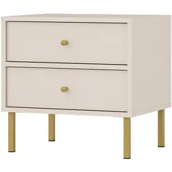 NACHTTISCH TORINO 51,8/50/40,8 cm Beige