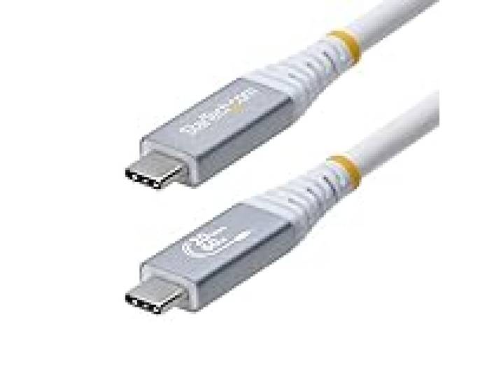 StarTech Câble USB4 3m, 20Gbps, 60W PD, 4K 120Hz, Blanc (CC3M20GUSB4CXW)
