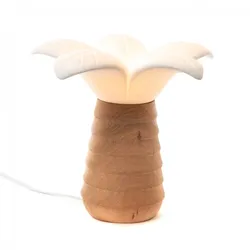 Palmenlampe - Weiß Anderes Porzellan Amadeus 19x19.5 cm