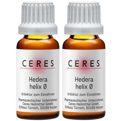 Ceres Hedera helix Urtinktur 2x 2x20 ml Tropfen