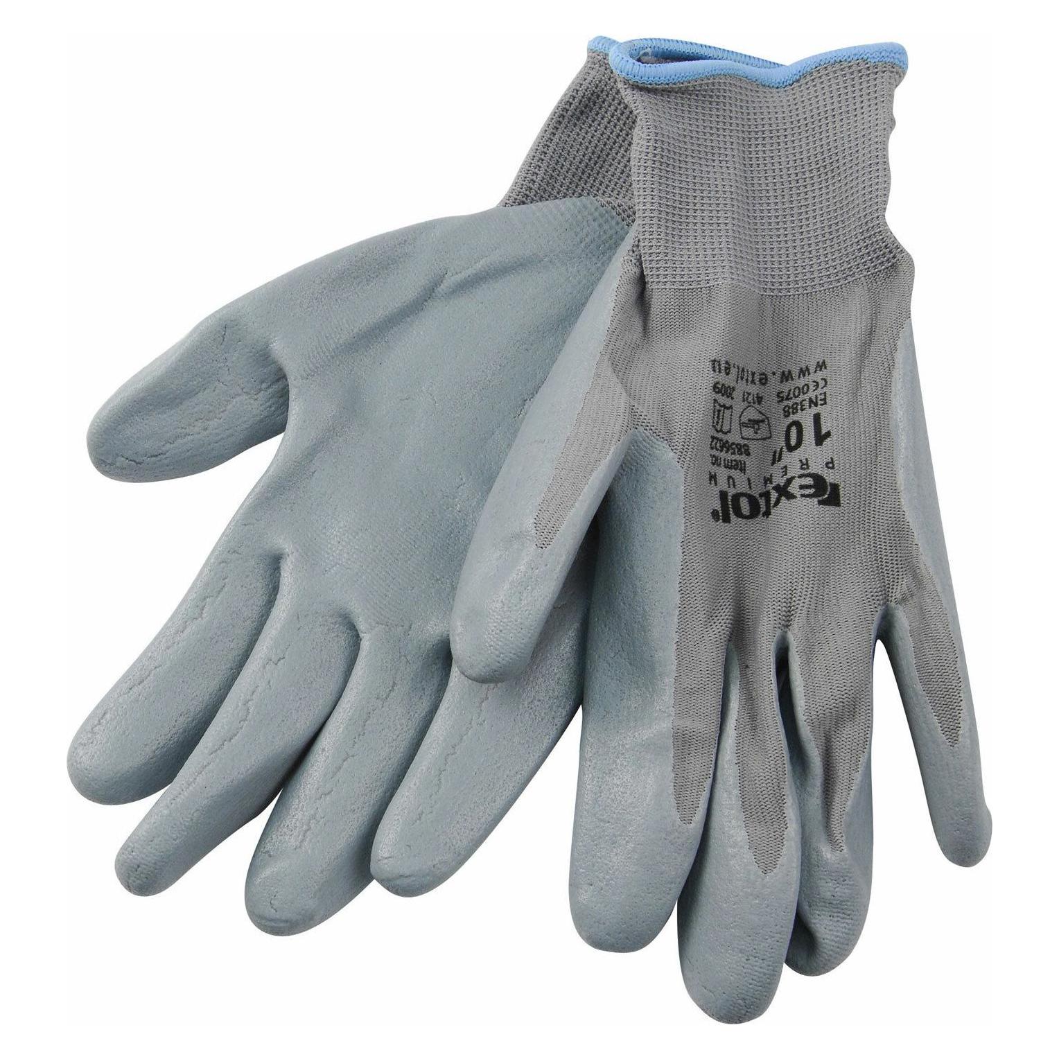 Extol Nylonhandschuhe halb in Nitril getaucht, S/8, Grösse S/8 (8, S) (EX8856620)