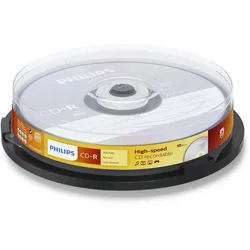 Philips CR7D5NB10 - 10 x CD-R - 700 MB (80 Min) 52x - Spindel