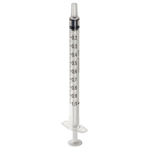BD Spritzen Plastipak Tuberkulin, steril, 1ml, 3-teilig, Luer-Ansatz, Einweg, 120 Stück