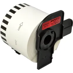 Etiketten kompatibel zu Brother DK22205 ROT 62mm x 30,48m Rolle