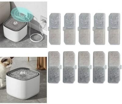 Uplift Picks PureFlow Cat Water Fountain Replacement Filters 10 Pack PureFlow Cat Water Fountain Replacement Filters 10 Pack