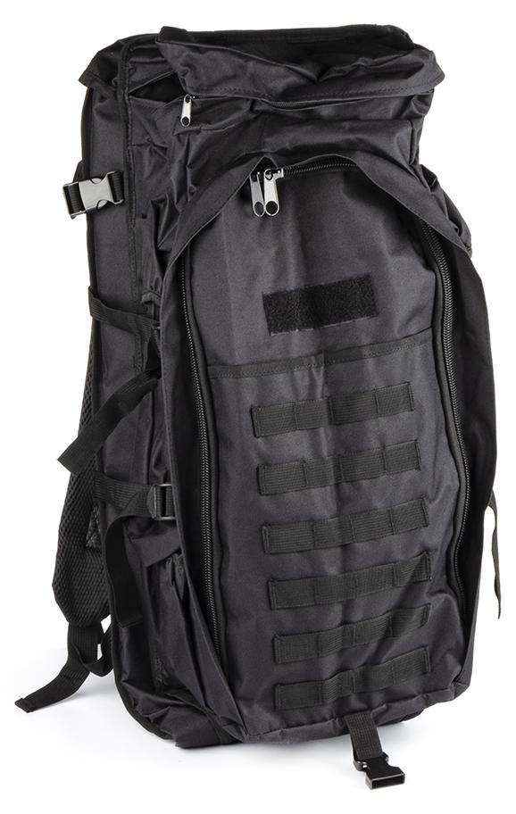 Taktischer Rucksack, 70 Liter, mit Waffenholster (BPT8-70), schwarz