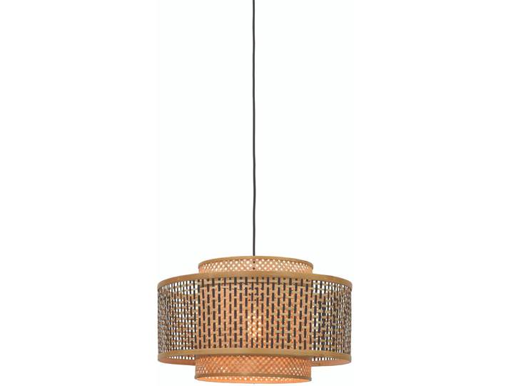 GOOD&MOJO Hanglamp Bhutan - Bamboe/Zwart - 3L - - Hanglampen Eetkamer\, Slaapkamer\, Woonkamer