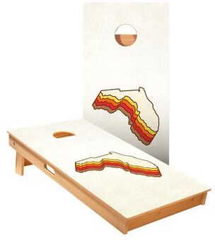 Skip's Garage Retro Florida Cornhole Boards