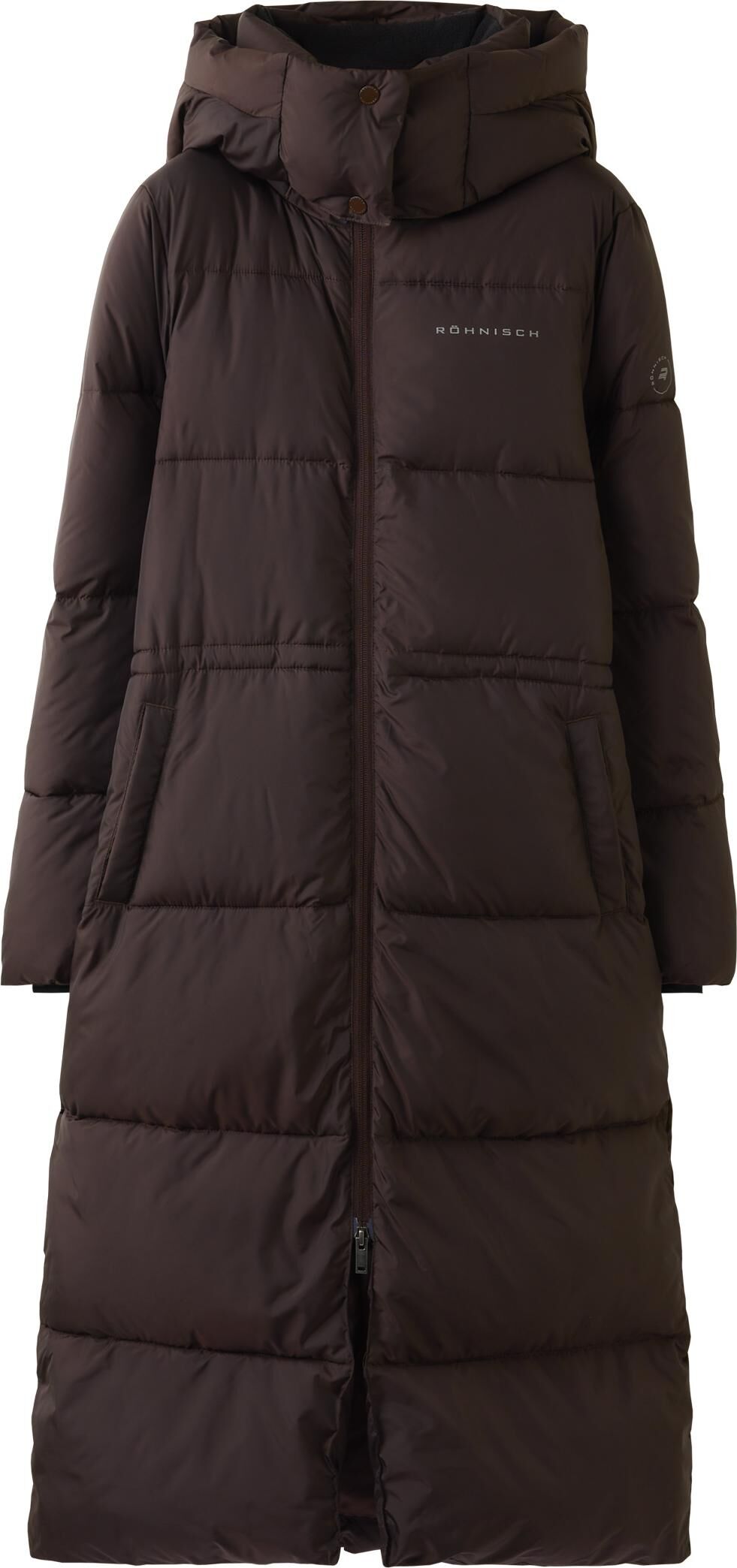 Röhnisch Women's Pebble Hood Coat Dark Brown, XS