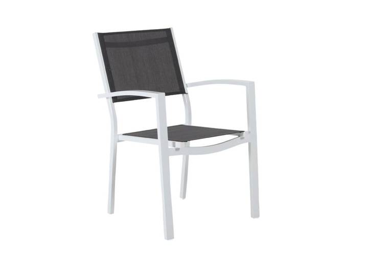 2er Set Brafab Leone Stapelstuhl Aluminium/Textilene