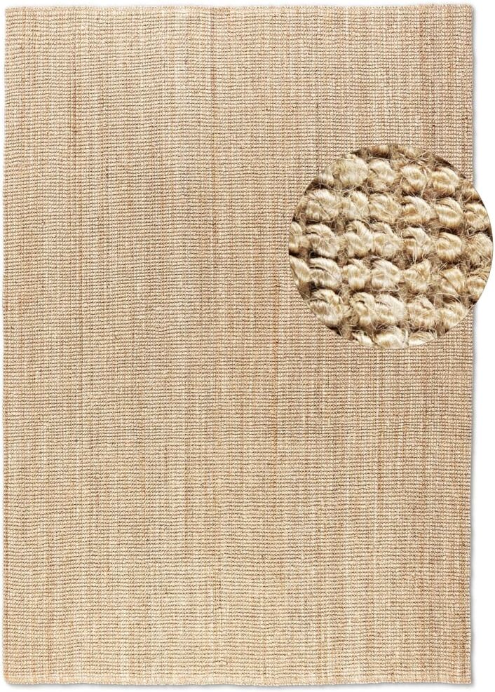 STUDIO DECO Tapis en jute bouclé beige 160x230cm Beige 230x1x160cm