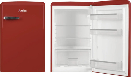 Amica - VKS 15620-1 R - Kühlschrank - Retro Design - Chili Red