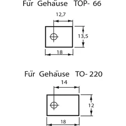 GLIMMER TO 218 - Glimmerscheibe für Gehäuse TO 218