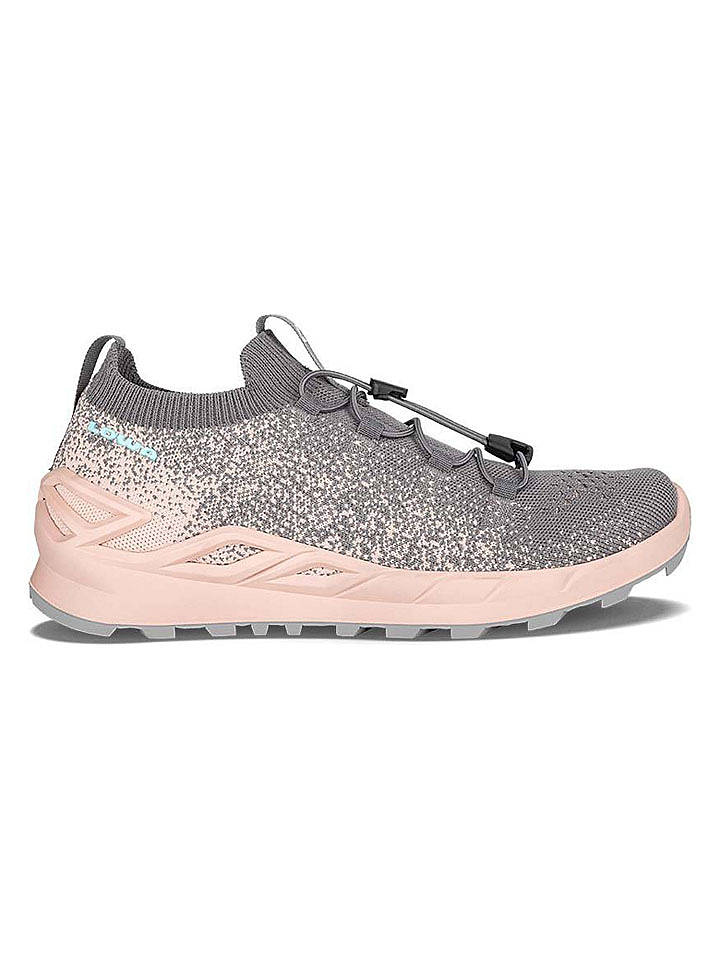 LOWA Trekkingschuhe "Fusion" in Grau/ Rosa - 37