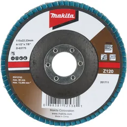 Makita Fächerschleifscheibe 115 mm Z120 - D-63775