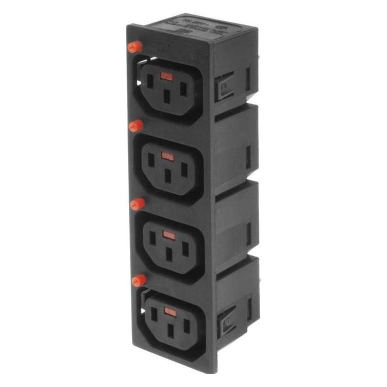 Iec Lock C13 Net Entree (4x) female lockable (PA135015BK4)