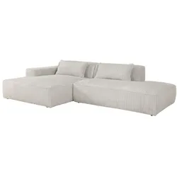 Exxpo by Gala Ecksofa Billund Cord Beige Creme