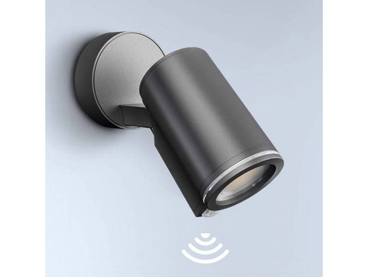 STEINEL LED Außen-Wandstrahler Spot One S, schwarz, Aluminium, Modern