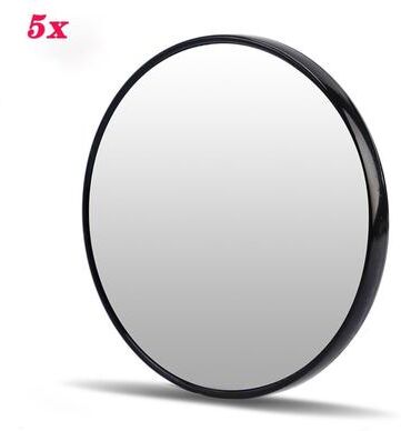Quick Pick Pro Portable Magnification Mirror With Suction Cup, Round Makeup Mirror, Blackhead Magnifying Mirror 5x