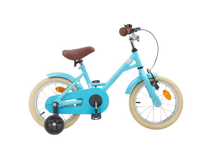 vidaXL Kinderfahrrad 14 Zoll für 3-5 Jahre alt Himmelblau