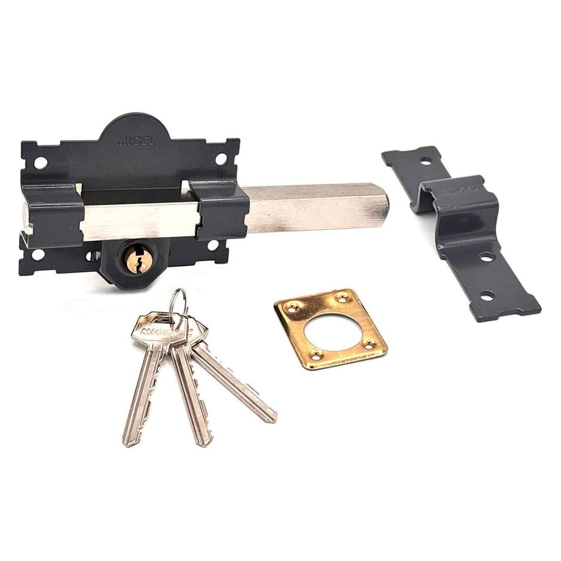 Micel Sicherheitsschloss crr07 105l/50 Stahl Grau 50 mm obenauf legen (63027230)