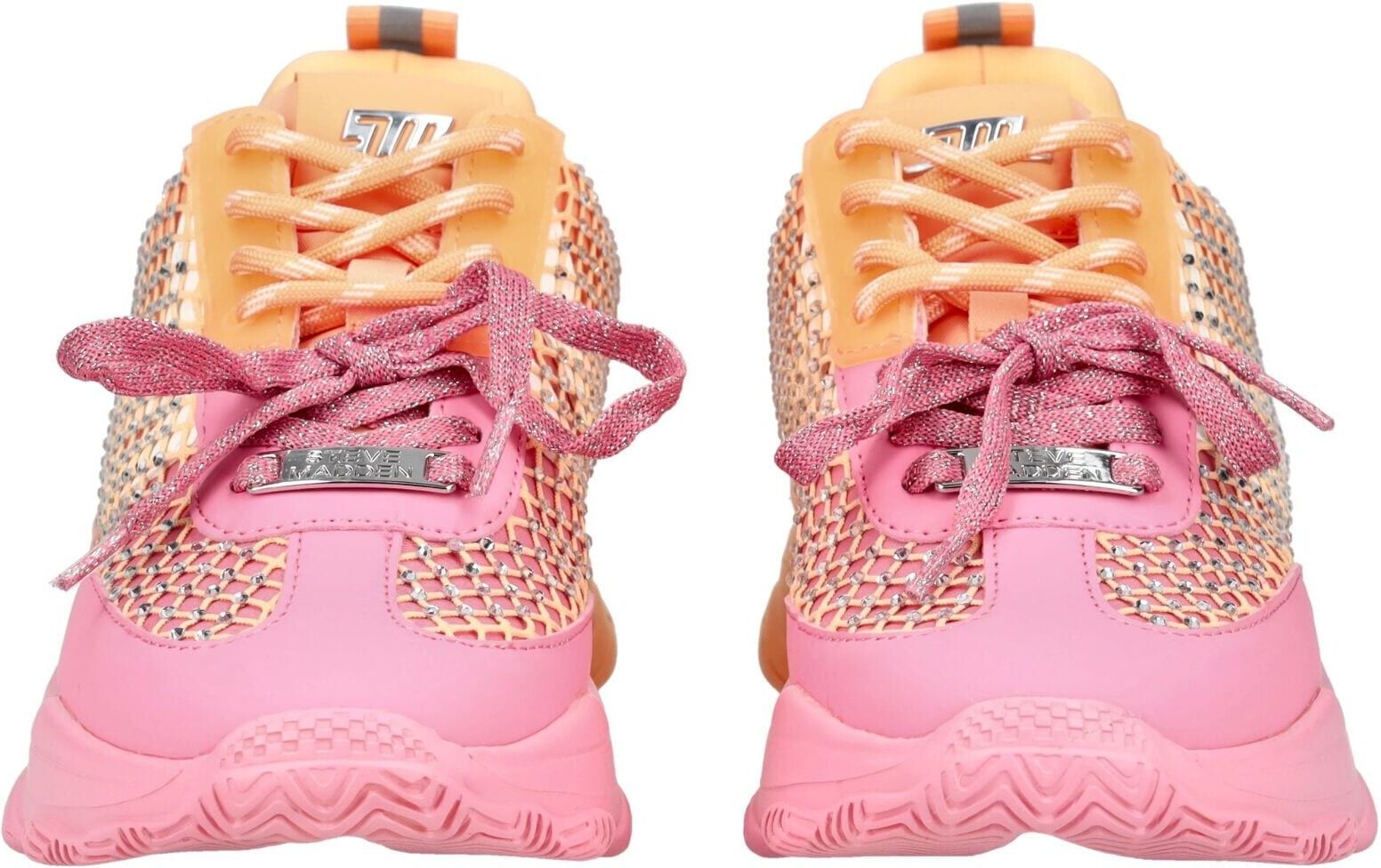 Sneaker STEVE MADDEN "STEVE MADDEN Sneaker Textil", Damen, Gr. 40, pink (orange), Textil, Schuhe Sneaker