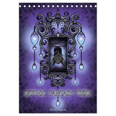 Gothic Fantasy Tiere (Tischkalender 2027 DIN A5 hoch), CALVENDO Monatskalender