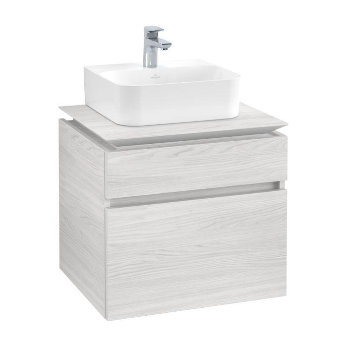 Villeroy & Boch Legato Waschtischunterschrank B73200E8 60x55x50cm, White Wood
