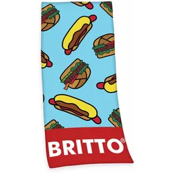 Britto Strandtuch "HOTDOG" 80x180cm - B/L ca. 80.00x180.00