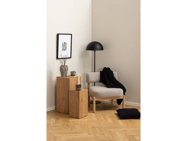 Fauteuil lounge Beige Bouclé 67 x 75 x 69cm