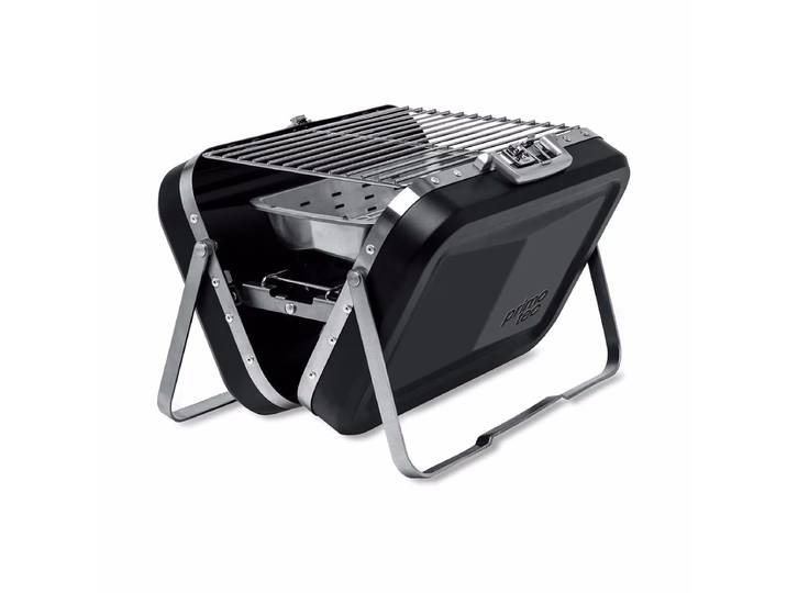 Primotec Maleta Holzkohlegrill – Holzkohlegrill/Kohlegrill – schwarz